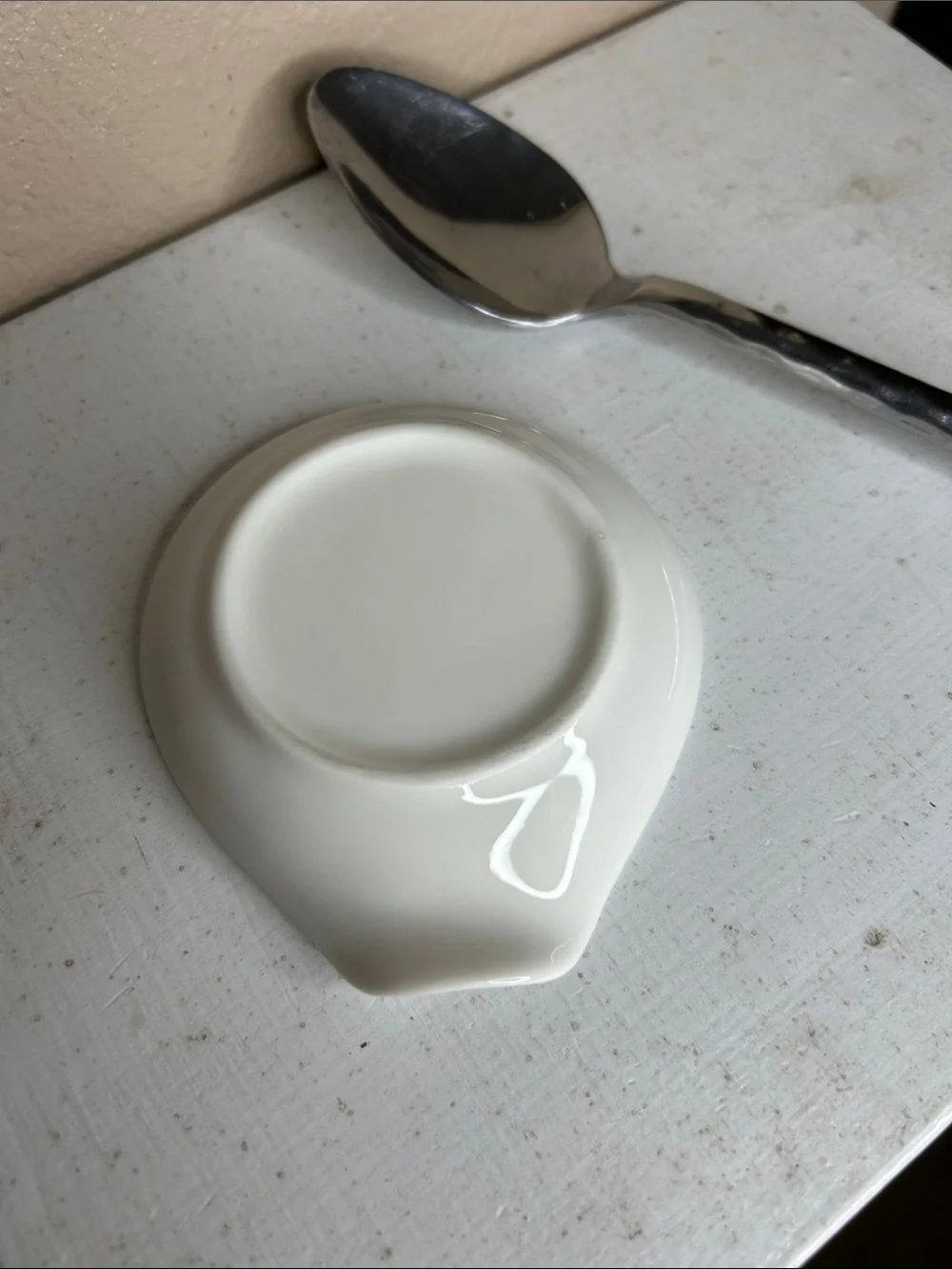 Ceramic Cute Cow Spoon Rest - White